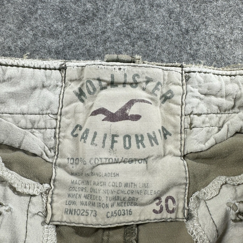 Vtg Y2K Hollister Cargo Shorts Mens 30 Camo Camouflage Military Paratrooper Flaw - Image 4 of 4