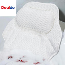 Luxury Bath Pillow for Tub - 4D Air Mesh Bathtub Pillow with 4 Non-Slip Suction
