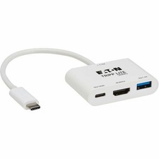 Eaton Tripp Lite Series USB-C Multiport Adapter - 4K 60 Hz HDMI, USB-A and USB-C