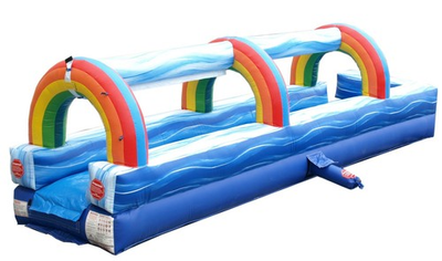#ad Commercial Inflatable Blue 25ft Splash and Ride Waterslide with Blower $2499.99
