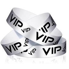 Teling 500 VIP Plastic Wristbands Party Events Concerts Waterproof Custom