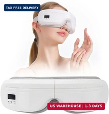 Eye Massager with Heat, Foldable Massaging Eye Mask with Five Massage Modes, Rec