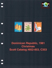 $2.55 Scott Value - 1981 DOMINICAN REP Christmas Navidad Caribbean CV MNH NH UMM