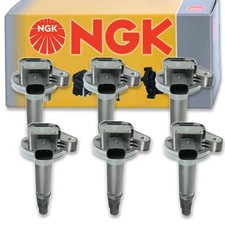 Bobinas de encendido NGK de 6 piezas para Ford Flex 2009-2019 3,5 L V6 bujía cable arranque ks