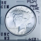 1924 P BU GEM PEACE SILVER DOLLAR UNC MS+++ U.S. MINT RARE COIN 6581