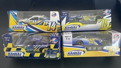 1/64 Lot of 4, 2014, 2015, 2016, 2017 Kansas Speedway Program Event Car Die-cast