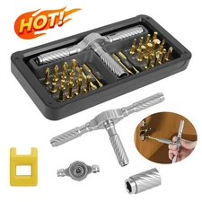 30 in 1 DIY Ratchet Screwdriver Set Magnetic T Handle Home & DIY Projects Repair