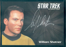 Star Trek Original Series 50th Anniversary William Shatner Silver Autograph Card