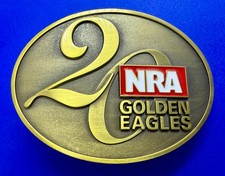 National Rifle Association NRA Golden Eagles 20 Years Anniversary Belt Buckle