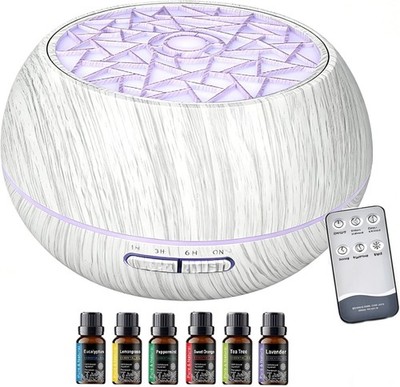 550ml Essential Oil Diffuser Ultrasonic Aromatherapy Humidifier Remote 7 LED