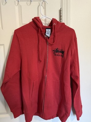 Stussy Los Angeles Chapter Zip Up Red