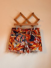1970s Vintage Ladies Cut Off AOP Shorts RARE