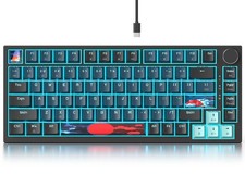 Fogruaden Wired 75% Percent Mechanical Keyboard, RGB Backlit 75 Percent Gaming