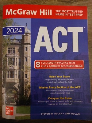 McGraw Hill ACT 2022, 8 Full-Length Practice Tests