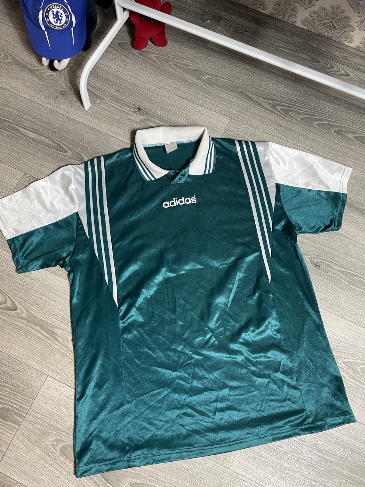 Adidas Vintage Jersey #13 Green Rare Football Soccer Shirt XL Men’s