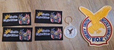 Eagle Riders Patch Lot Of 4  PEOPLE  HELPING PEOPLE FOE Patch And Key Chain 