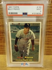 1957 Topps #160 Billy Pierce PSA 9 Mint White Sox - Pop 16