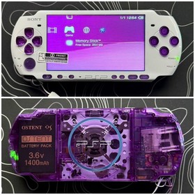 PSP 3000 Customized with IPS Screen| 1800Mah Battery| Screen Protector| Case
