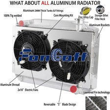 3 Row Radiatorfan Shroud For 1955-1960 1957 Chevy Corvette 350 4.6l V8 Mt 3 Row Radiatorfan Shroud For 1955-1960 1957 Chevy Corvette 350 4.6l V8 Mt