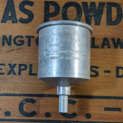 #ad Vintage Coleman No. 0 Aluminum Fuel Filter Funnel for Camp Appliances USA $16.00