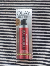 NEW NIB SEALED OLAY REGENERIST SPF 15 MINERAL SUNSCREEN MOISTURIZER 1.7 OZ.