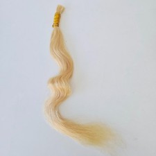 US STOCK 24" 100 Virgin Human Hair Blonde Bleached Platinum Weft Extension