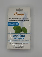 Almohadillas de vapor calmantes para grúa mentol menta eucalipto menta verde paquete de 12
