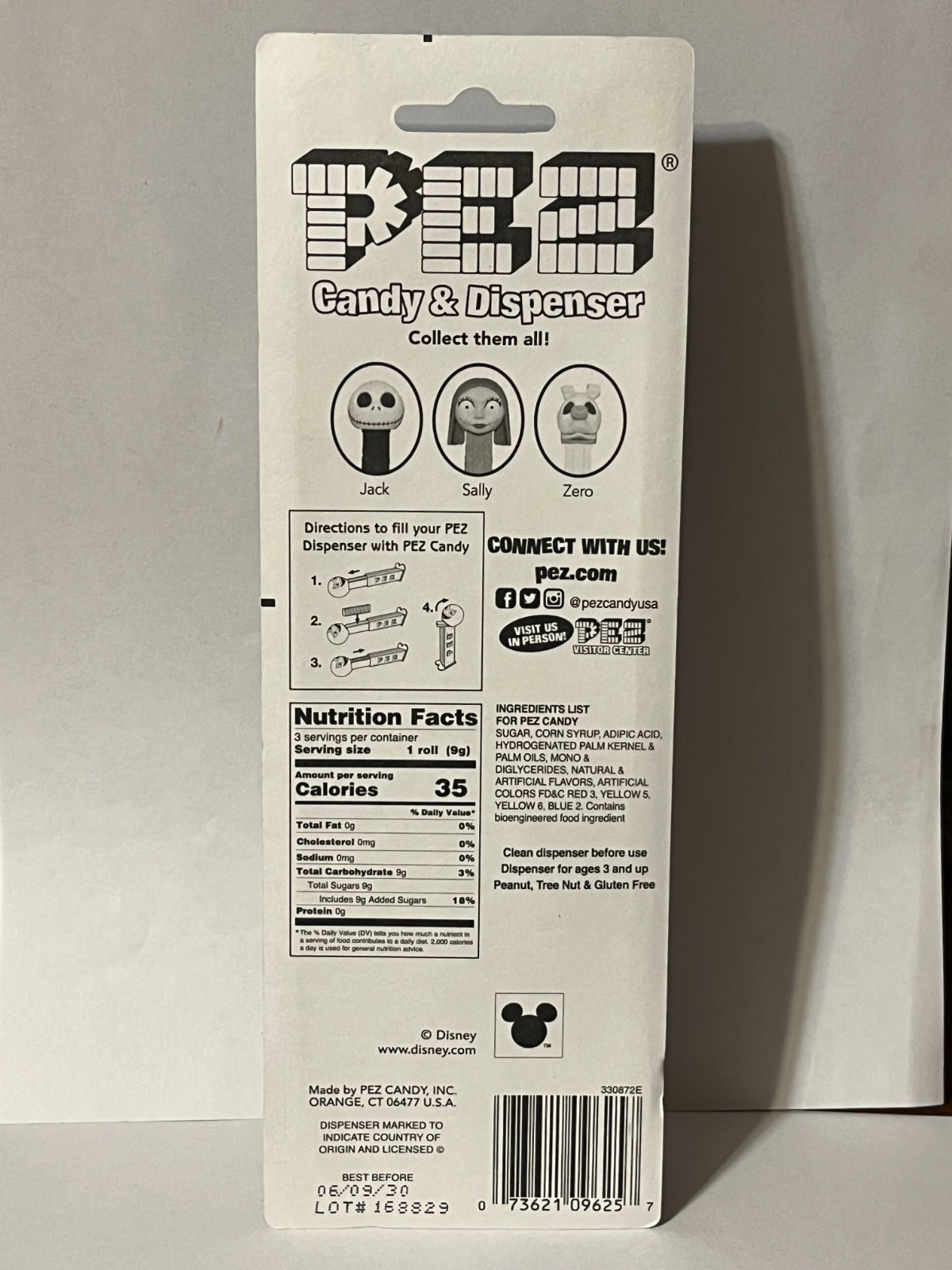 Pez Dispenser THE NIGHTMARE BEFORE CHRISTMAS~ JACK - Released 2025