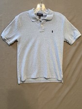 Polo Ralph Lauren Polo Shirt Boys Large 14-16 Blue 100 Cotton Short Sleeve