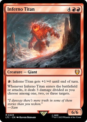MTG - Inferno Titan - Herr der Ringe Commander - Magic the Gathering
