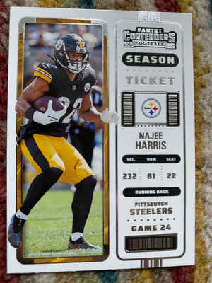 Najee Harris 2022 Panini Contenders Football Season Ticket Base Card #97