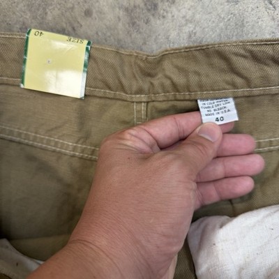 Vintage Solo Semore Denim Pants Size 40 Beige Jeans Baggy Wide