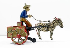 Lehmann EPL: 752  Na-Nu Wagen Kutsche mit Zebra ca 1920er Jahre