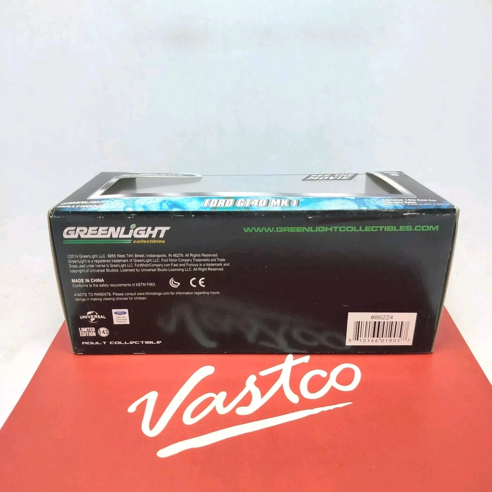 Greenlight Hollywood Fast & Furious Ford GT40 MK I 1:43 Scale GT-40 - Image 4 of 4