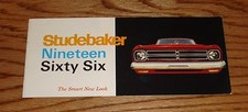 Original 1966 Studebaker Full Line Sales Brochure 66 Cruiser Commander