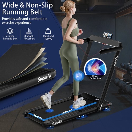 Folding Walking Pad Treadmill 2-In-1 Under Desk 2.25H Home Gym Fitness 120kg - Picture 16 of 56
