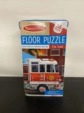 Melissa & Doug Fire Truck Giant Floor Puzzle 36 Pieces 34’’ x 22.7'' Brand New