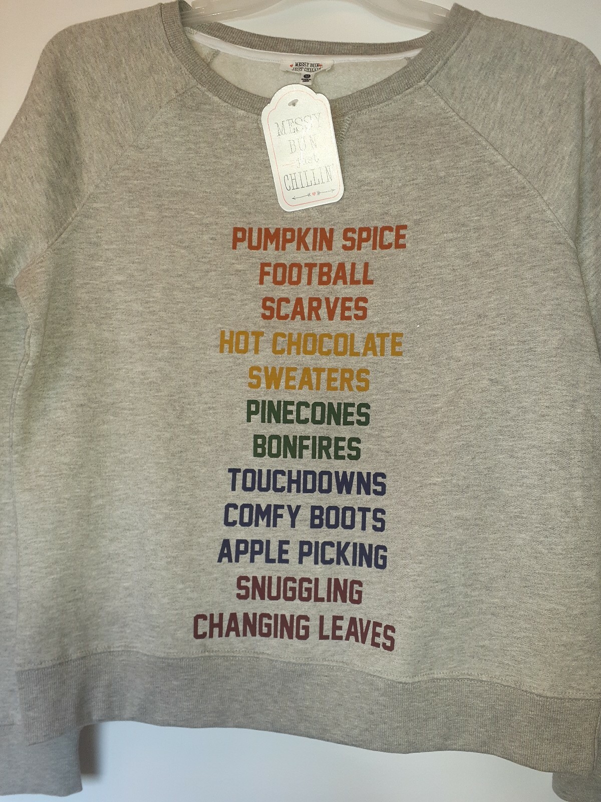 Messy Bun just Chillin Women Sweater Size Medium image 4