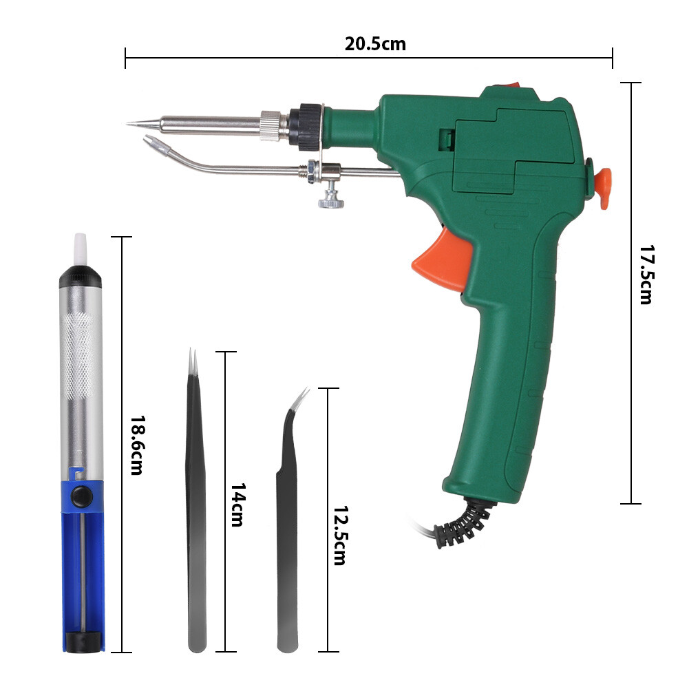 Auto Electric Soldering Iron Gun Kit 110V 60W Welding Tool With Solder