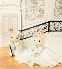 Sylvanian Families Bride Groom Royal Wedding Set Calico Critters by Epoch Japan