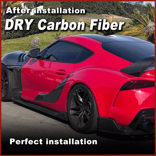 Für Toyota GR Supra A90 2019-2023 Dry Carbon Seitentür Kotflügelleiste Abdeckung - Picture 3 of 13