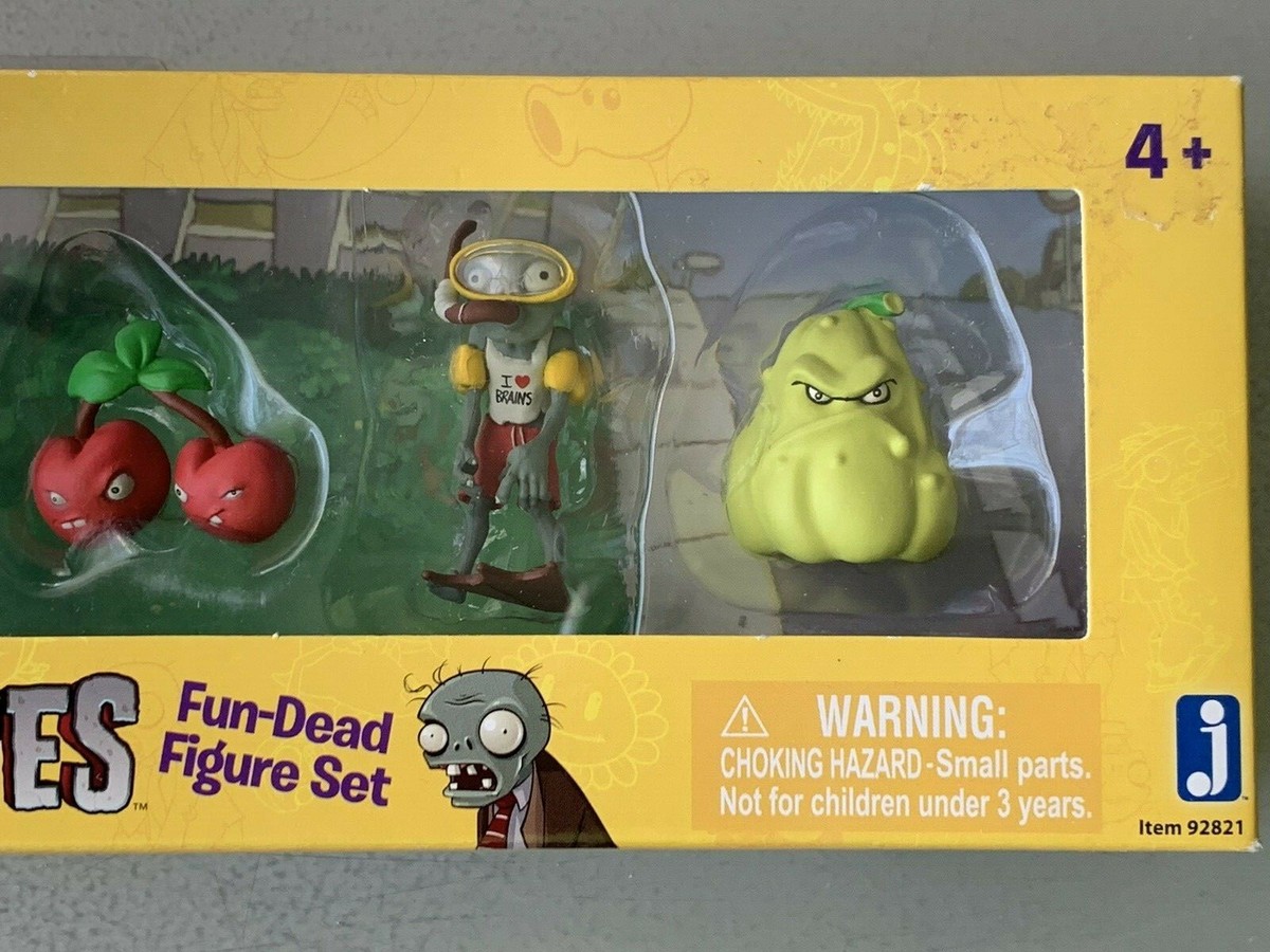 Plants vs. Zombies Fun-Dead Figures Disco Zombie & Wallnut Figure 2-Pack 