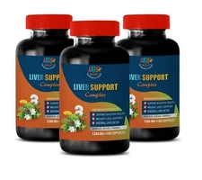 health - LIVER SUPPORT COMPLEX - Natural Liver Cleanser Detox 3 Bottles 180 Caps