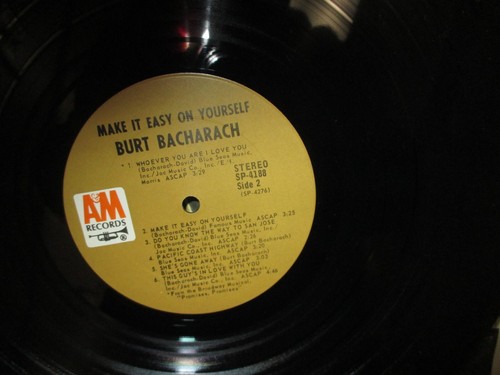 Burt Bacharach Vinyl LP-Make It Easy On Yourself-A&M Records - Picture 8 of 8