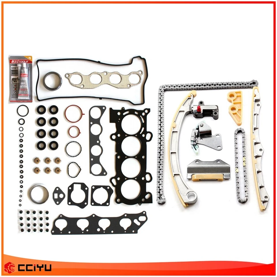✅Juego de juntas de culata y kit de cadena de distribución para Honda CR-V 2007 2008 2009 elemento 2,4 L Foto 3 de 4