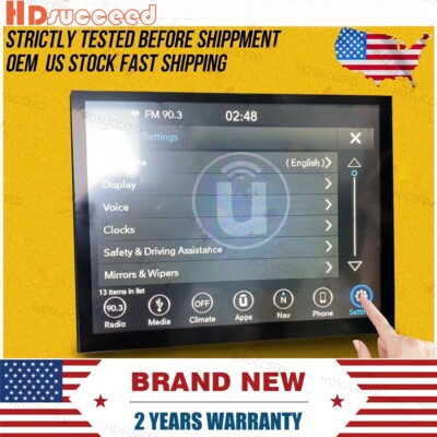 17-20 Replacement 8.4'' Uconnect 4C UAQ LCD Display Touch Screen Radio Navigation