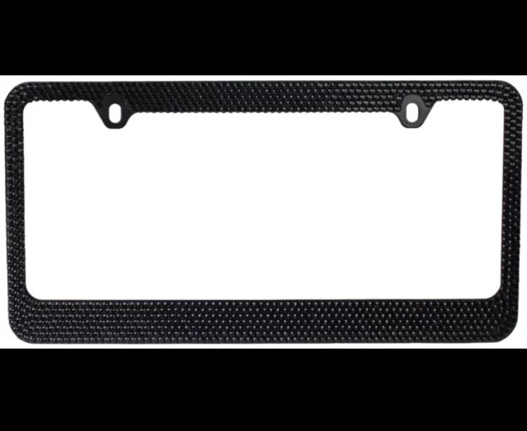 Sell Purple/Black ZEBRA Designed Diamond License Plate Frame/A1 In Riverside, California, US - Foto 7