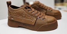 RARE JW Anderson Panelled Low-top Sneakers Leather Brown US Size 8 EU40 NEW