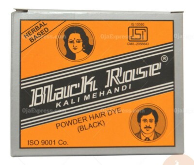 10 Packets Black Rose 10gm Kali Black Mehandi Henna Herbal Based Hair Dye Powder