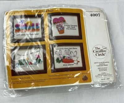 Creative Circle #4007 Think Happy Kit Vintage 1980's Brand New
